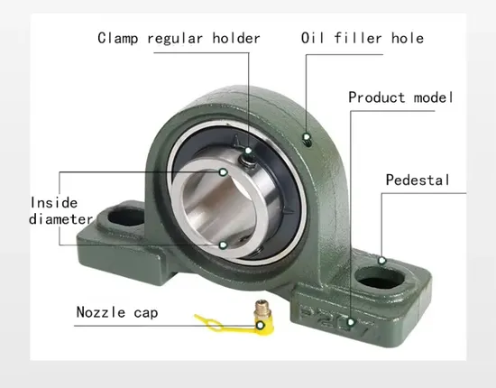 Chrome-Steel-Bearing-Pillow-Block-Housing-UCP-211-Ball-Bearing