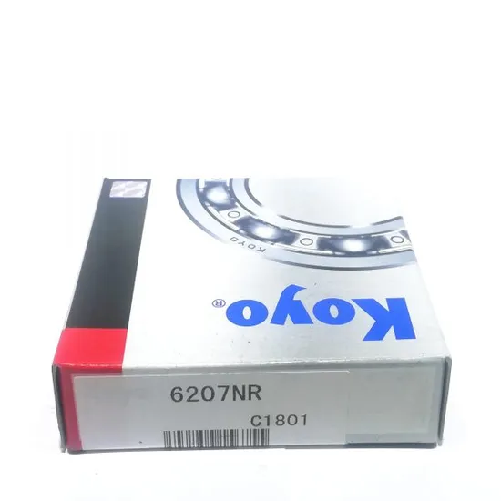 Koyo 6207NR 35x72x17mm Deep Groove Ball Bearing High Precision