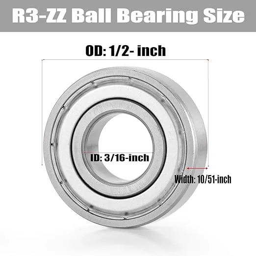 R3-Zz RS Bearing 4.763×12.7×3.97mm – High-Performance Miniature Deep Groove Ball Bearing