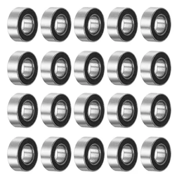 ZJU MR84-2RS 4x8x2mm Chrome Steel Ball Bearings, Double Sealed, P6 Precision
