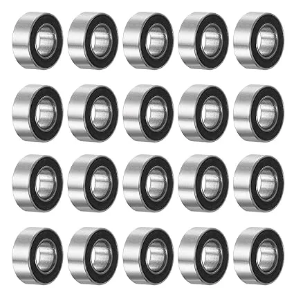 ZJU MR84-2RS 4x8x2mm Chrome Steel Ball Bearings, Double Sealed, P6 Precision